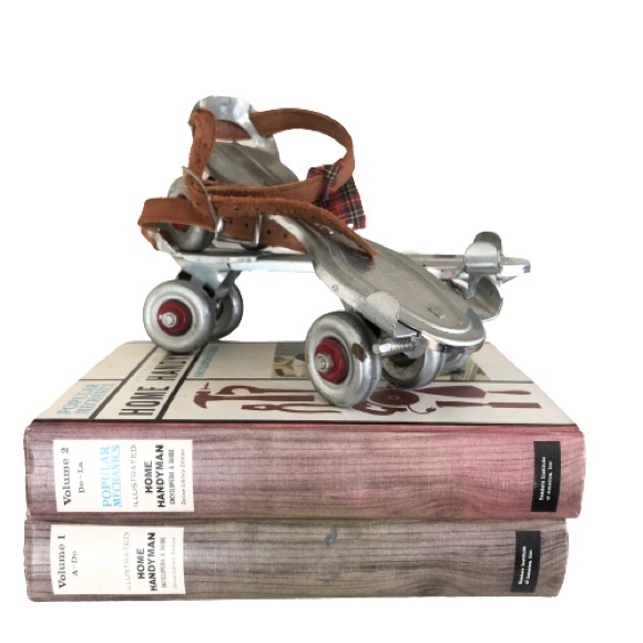 Vintage Metal Roller Skates Adjustable Ankle Strap No 63 Globe-Union Inc No Key - Picture 5 of 17